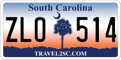 SC license plate ZLO514