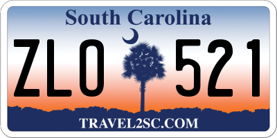 SC license plate ZLO521