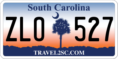 SC license plate ZLO527