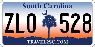 SC license plate ZLO528