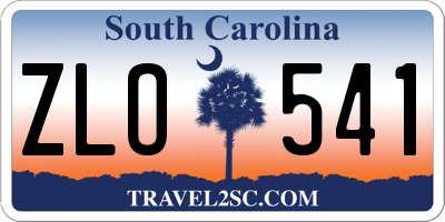 SC license plate ZLO541