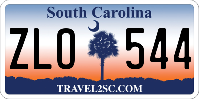 SC license plate ZLO544