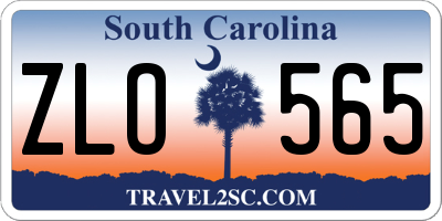 SC license plate ZLO565