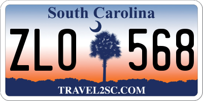 SC license plate ZLO568