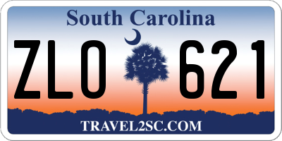 SC license plate ZLO621