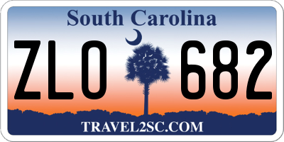 SC license plate ZLO682