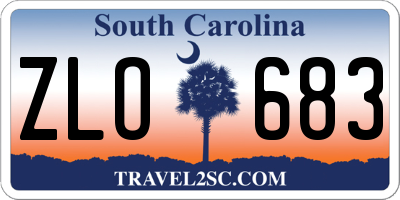 SC license plate ZLO683