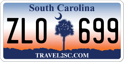SC license plate ZLO699