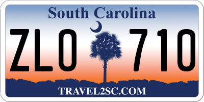 SC license plate ZLO710