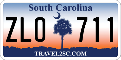 SC license plate ZLO711