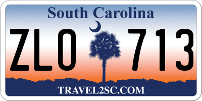 SC license plate ZLO713