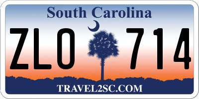 SC license plate ZLO714