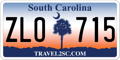 SC license plate ZLO715