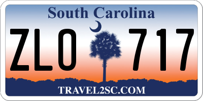 SC license plate ZLO717