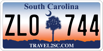 SC license plate ZLO744