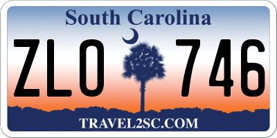 SC license plate ZLO746