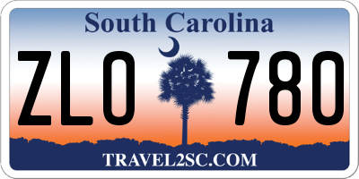 SC license plate ZLO780