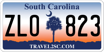SC license plate ZLO823