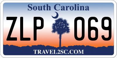 SC license plate ZLP069