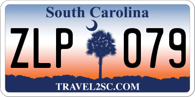 SC license plate ZLP079