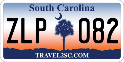 SC license plate ZLP082