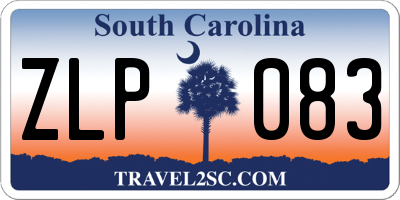 SC license plate ZLP083