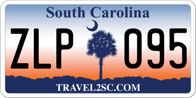 SC license plate ZLP095