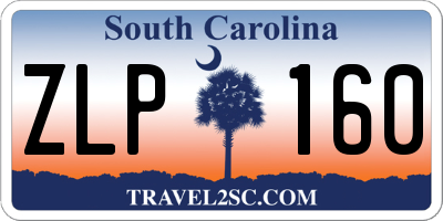 SC license plate ZLP160