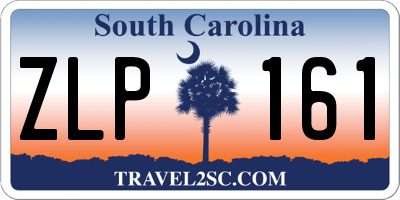 SC license plate ZLP161