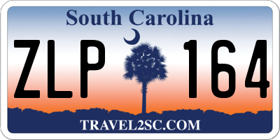 SC license plate ZLP164