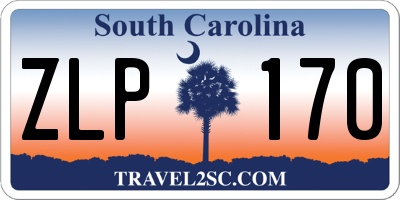 SC license plate ZLP170