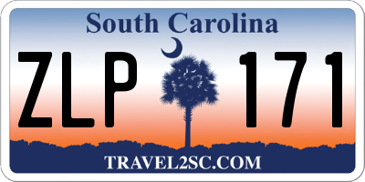 SC license plate ZLP171