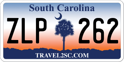 SC license plate ZLP262