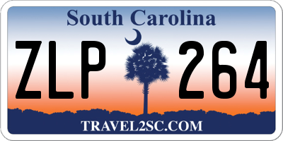 SC license plate ZLP264