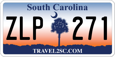 SC license plate ZLP271