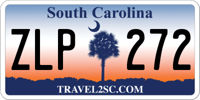 SC license plate ZLP272