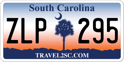 SC license plate ZLP295