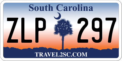 SC license plate ZLP297
