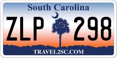 SC license plate ZLP298