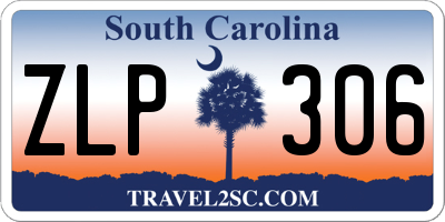 SC license plate ZLP306