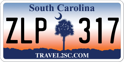 SC license plate ZLP317