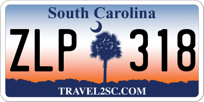 SC license plate ZLP318