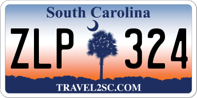 SC license plate ZLP324