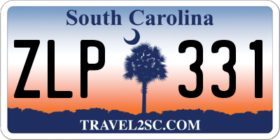 SC license plate ZLP331
