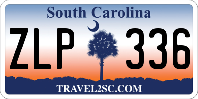 SC license plate ZLP336