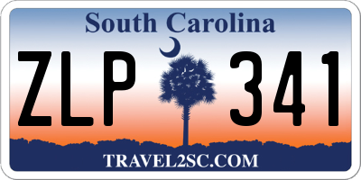 SC license plate ZLP341