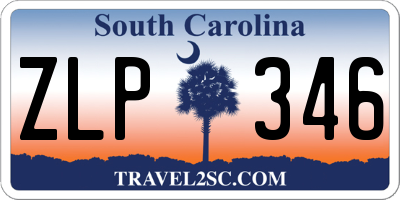 SC license plate ZLP346
