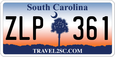SC license plate ZLP361