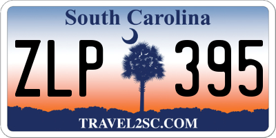 SC license plate ZLP395