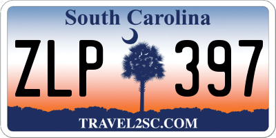 SC license plate ZLP397
